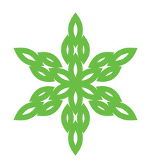 Flower leaf pattern illustration vector design