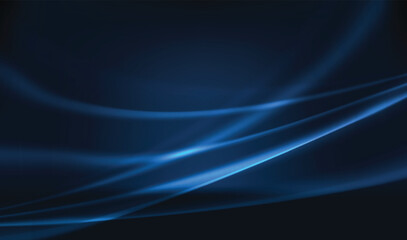 Abstract curve and wave on navy blue background