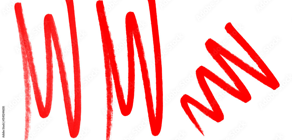 Poster dynamic red brush stroke lines for modern art projects and creative backgrounds on transparent surfa