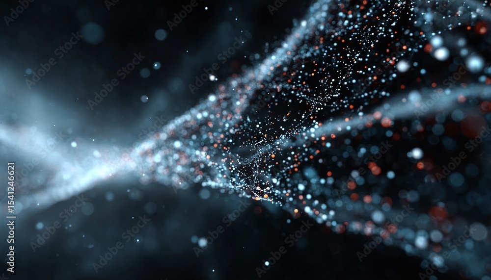 Aufkleber abstract network data connection visualization