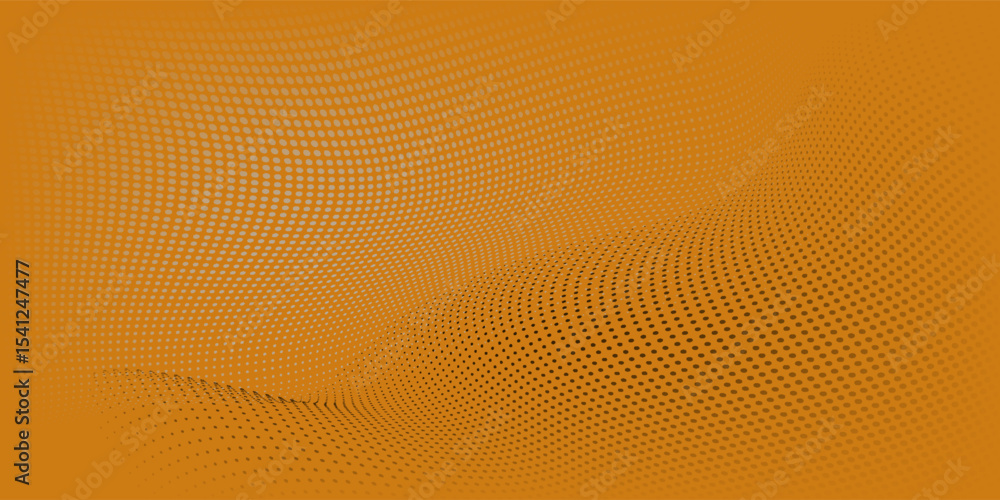 Poster dots halftone pattern gradient texture with technology digital background. dots pop art comics with 