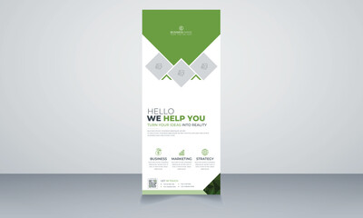 business roll up display standee for presentation purpose