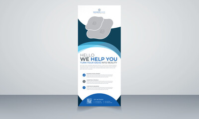 business roll up display standee for presentation purpose