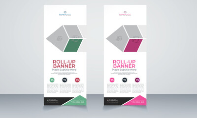 business roll up display standee for presentation purpose