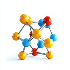 Obraz premium molecule 3d render