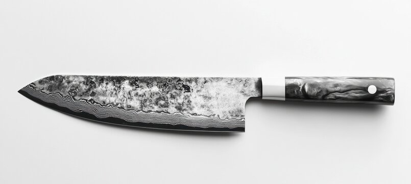 knife on white background