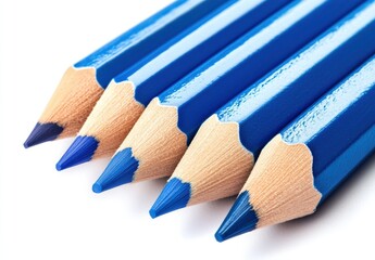 Obraz premium colored pencils on white background