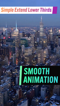 Vertical Simple Extend Lower Thirds