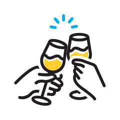 Vector multi color icon for Celebrate