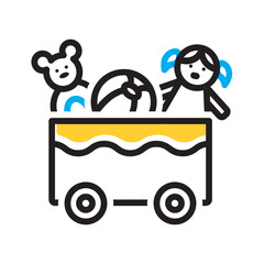 Vector multi color icon for Playable