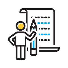 Vector multi color icon for Reading list