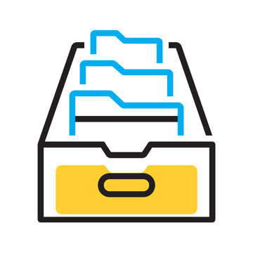 Vector multi color icon for Archive