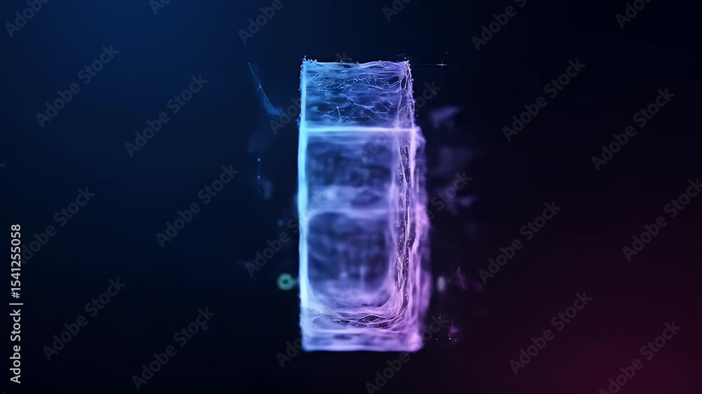 Poster digital cloud concept with glowing network connections abstract background