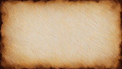 A parchment paper texture with a distressed and aged look and a dark brown border frame effect