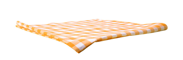Yellow color placemat or tablecloth diecut.For decoration food menu