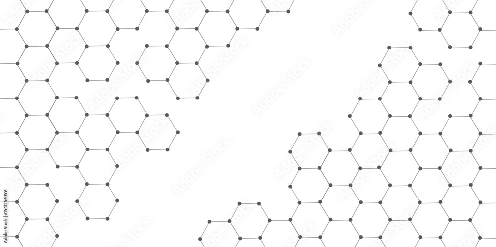 Aufkleber molecular structure abstract tech background. geometric white background. science network pattern, c