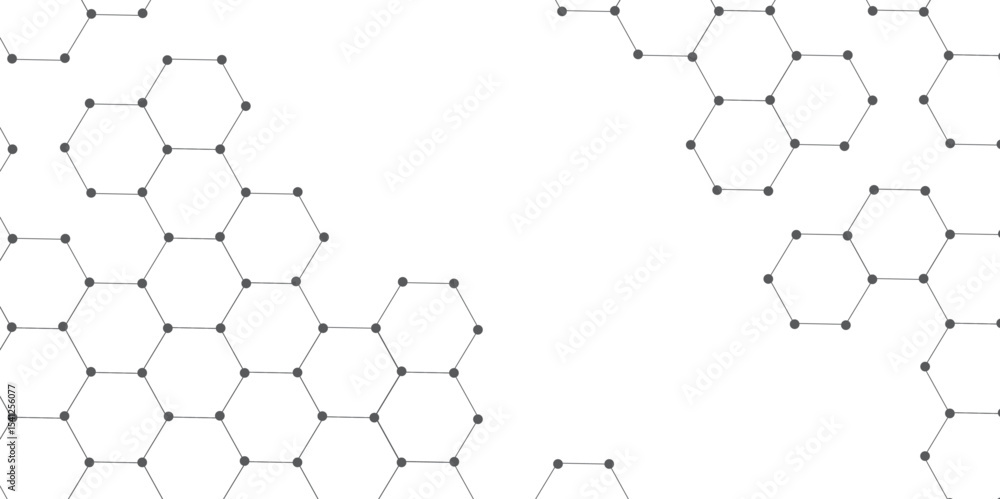 Poster molecular structure abstract tech background. geometric white background. science network pattern, c