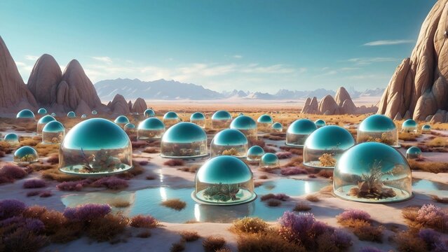 Terrarium Planet Scene