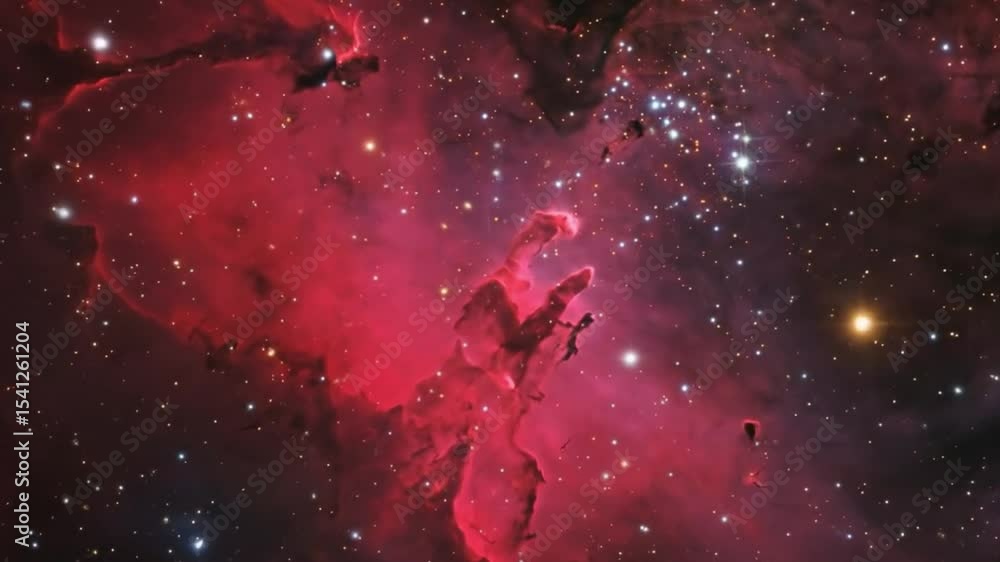 Canvas Prints the famous pillars of creation in the eagle nebula m16