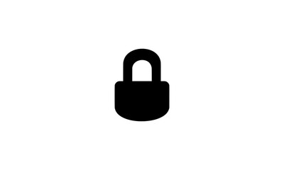 lock design vector illustration, one color lock design