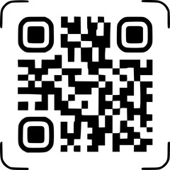qr code square icon vector illustration
