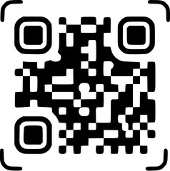 qr code square icon vector illustration
