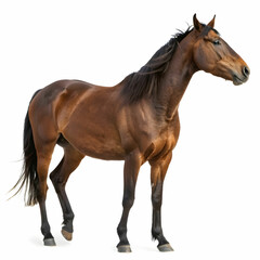 Obraz premium horse isolated on white background