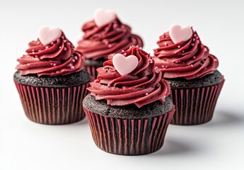 cupcake with pink icing