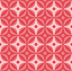 Floral abstract with polka do...