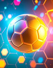 Obraz premium football banner poster match background design 