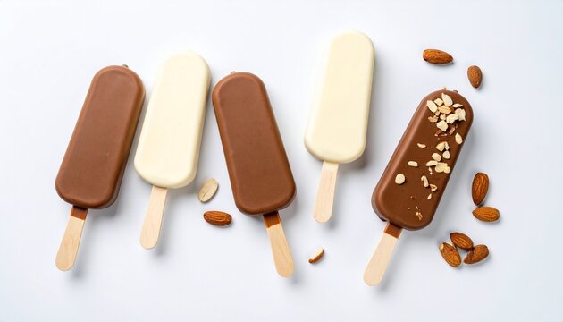 Magnum - A luxury ice cream bar coated in thick Belgian chocolate. Comes in classic flavors like vanilla, almond, and white chocolate. Known for its rich texture and indulgent taste. 