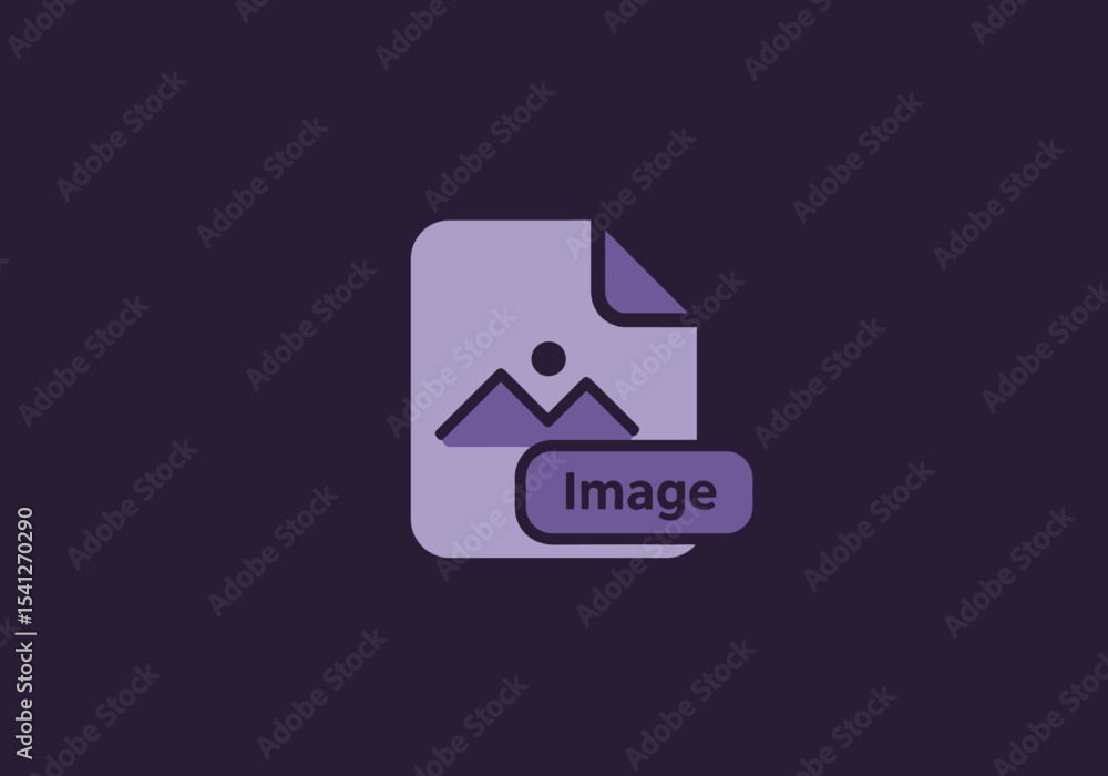 Poster an image file icon with a stylized mountain graphic inside labeled image