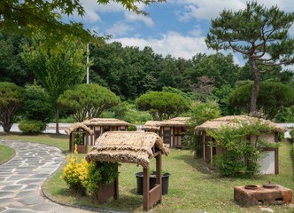 순창 발효식품테마파크 초가집 모형