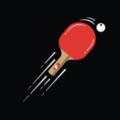 Table Tennis Logo Vector Design