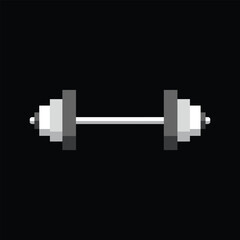 Weightlifting Logo Vector with Barbell Icon