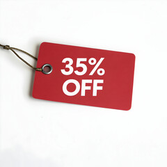 red price tag with sale tag