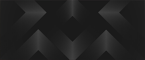 Obraz premium Abstract gradient directed pattern design with line-Traditional geometric vector pattern for banner, packaging, cover, card, greeting, decoration, blog written-Modern template with grey color