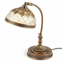 antique lamp on white background
