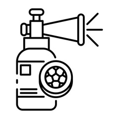This Air horn icon is suitable for World Cup, Football Sport, etc