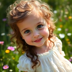 portrait of a little girl