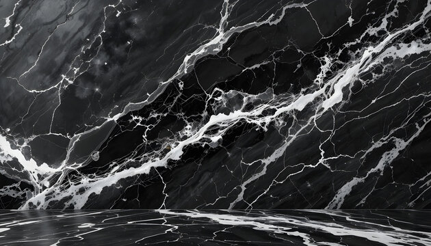 Background featuring black marble, including black Portoro marble wallpaper and countertops, black marble flooring and wall tiles, black travertino marble texture, and natural granite ... See More