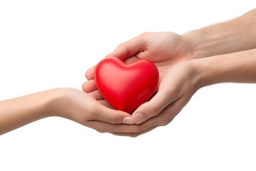 Obraz premium Hands Offering Heart – Emblem of Generosity, Empathy, and Human Connection
