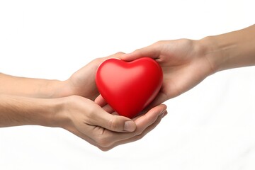 Fototapeta premium Hands Giving Heart – Symbol of Love, Support, and Emotional Connection