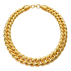 gold chain isolated  