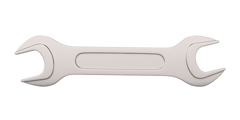 Wrench on white background. Isolated 3D illustration