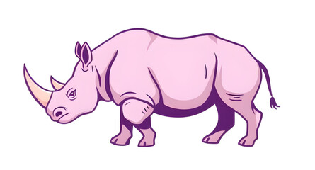 Rhino outline, Rhino realistic vector, Rhino nature vector, Rhino safari vector, Rhino savanna vector, Rhino standing, Rhino walking, Rhino side view, Rhino close-up, Rhino profile, Rhino wild animal,