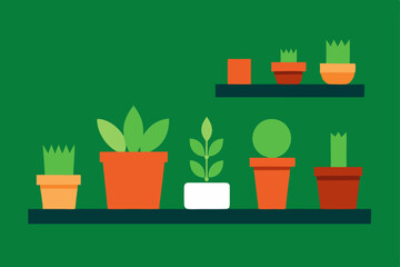 Indoor Plant Collection A Charming Display of Potted Greenery