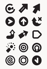 arrow icons set