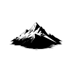 Mountain silhouette vector