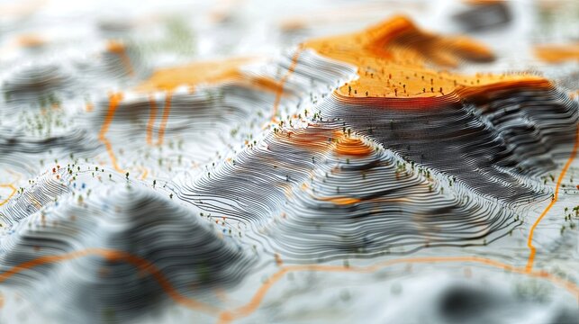 Conceptual geotechnical engineering image showcasing soil analysis and digital mapping advancements 